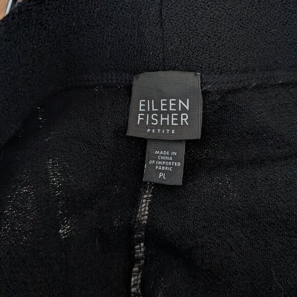 Eileen Fisher - Black Wool Wide Leg Pants - Picture 5 of 6